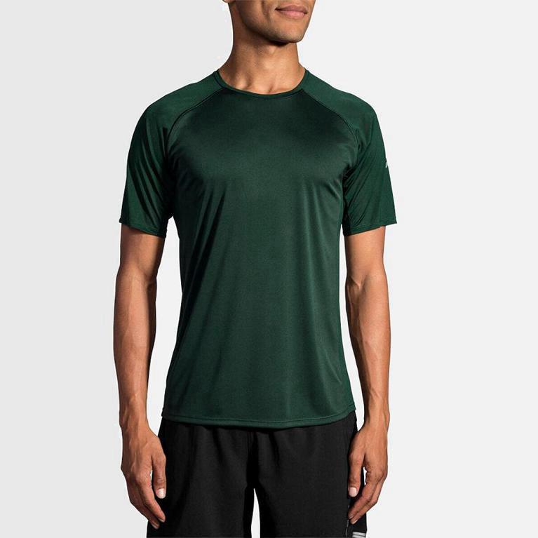 Brooks Stealth - Camisetas Manga Corta Hombre - Verde (ZYLS-08652)